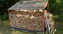 Как складывать дрова в поленницу, укладка на хранение